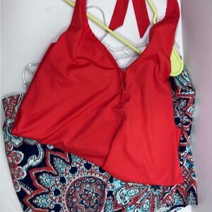 Lands’ End Halter/Swim Short 12 NEW